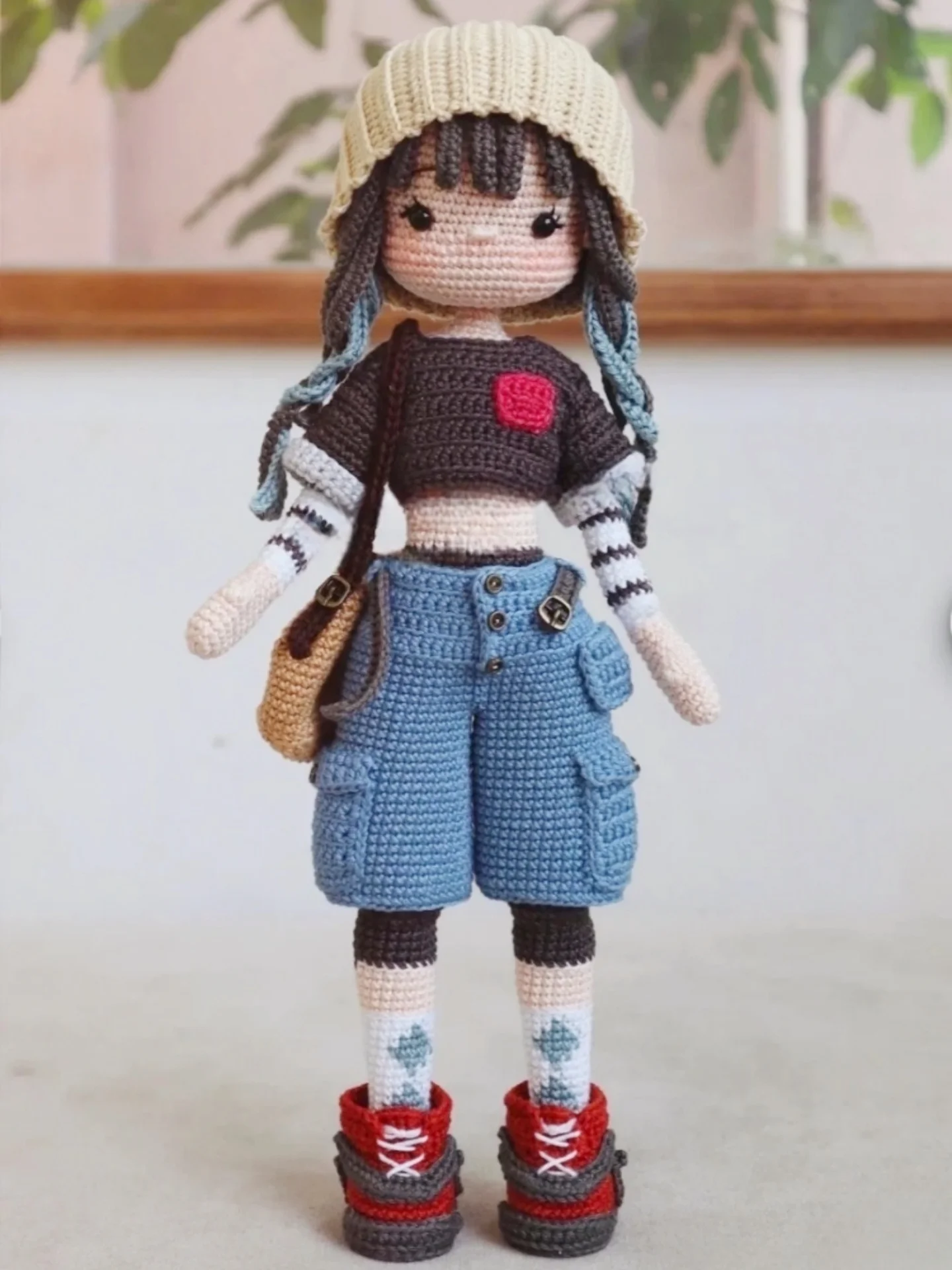 DIY Häkeln Puppe Material Kit Mädchen Kleidung Veränderbare Puppe Handgemachte Strickgarn Haken Nadel Nette Große Puppe Spaß Crt