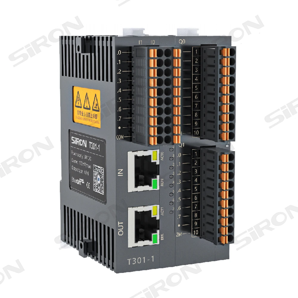 SiRON T301-1 EtherCAT Remote Io NPN PNP 16 Input 16 Output Integrated Io Module