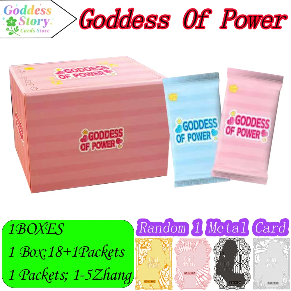 Tarjetas Coleccionables Goddess Of Power, Goddess Story, Anime Girls TCG, Caja de Sobres de Tarjetas Coleccionables para Coleccionistas y Fans