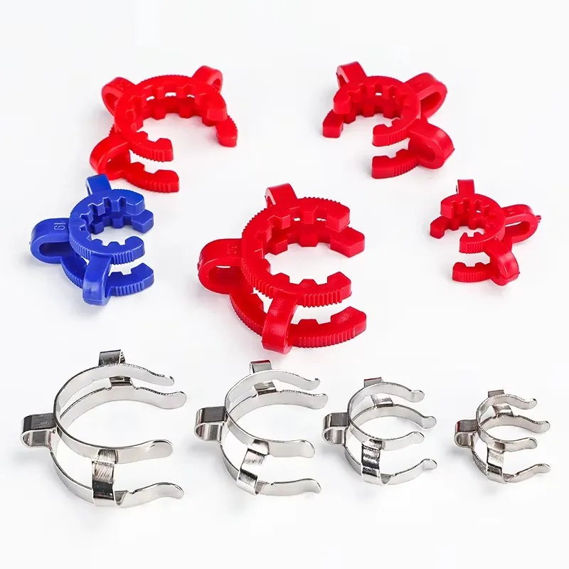Lab Plastic Joint Clips Set, Keck Clamp Lab Keck Clips for Glass Standard Conical Interface Clip Ground Glass Joint