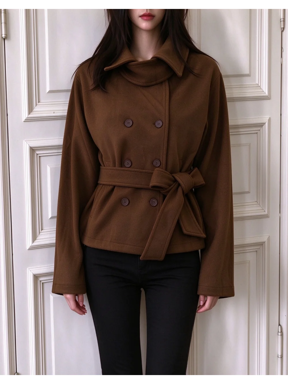 New autumn and winter vintage elegant temperament jacket hoodie jacket casual simple street trend versatile daily commuting ins