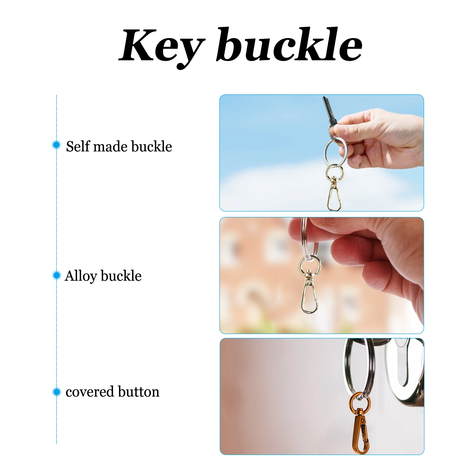 

10pcs Alloy Clasps Diy Bag Buckle Accessories For Clasp For Bag Luggage Pendant Decorative Findings (Random Color)