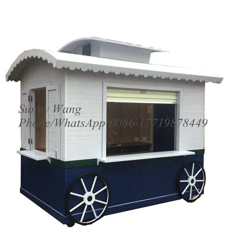 2023 Nieuwe Collectie Mobiele Caravan Crêpes Auto Conssion Hamburger Food Truck Snelle Vintage Bbq Vierkante Food Vending Truck