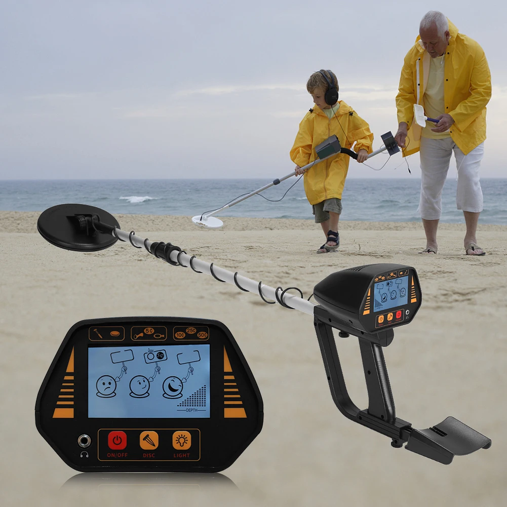 Professional Handheld Metal Detector High Sensitivity Gold Treasure Hunter Pinpointer LCD Underground Jewelry Gold Search Finder