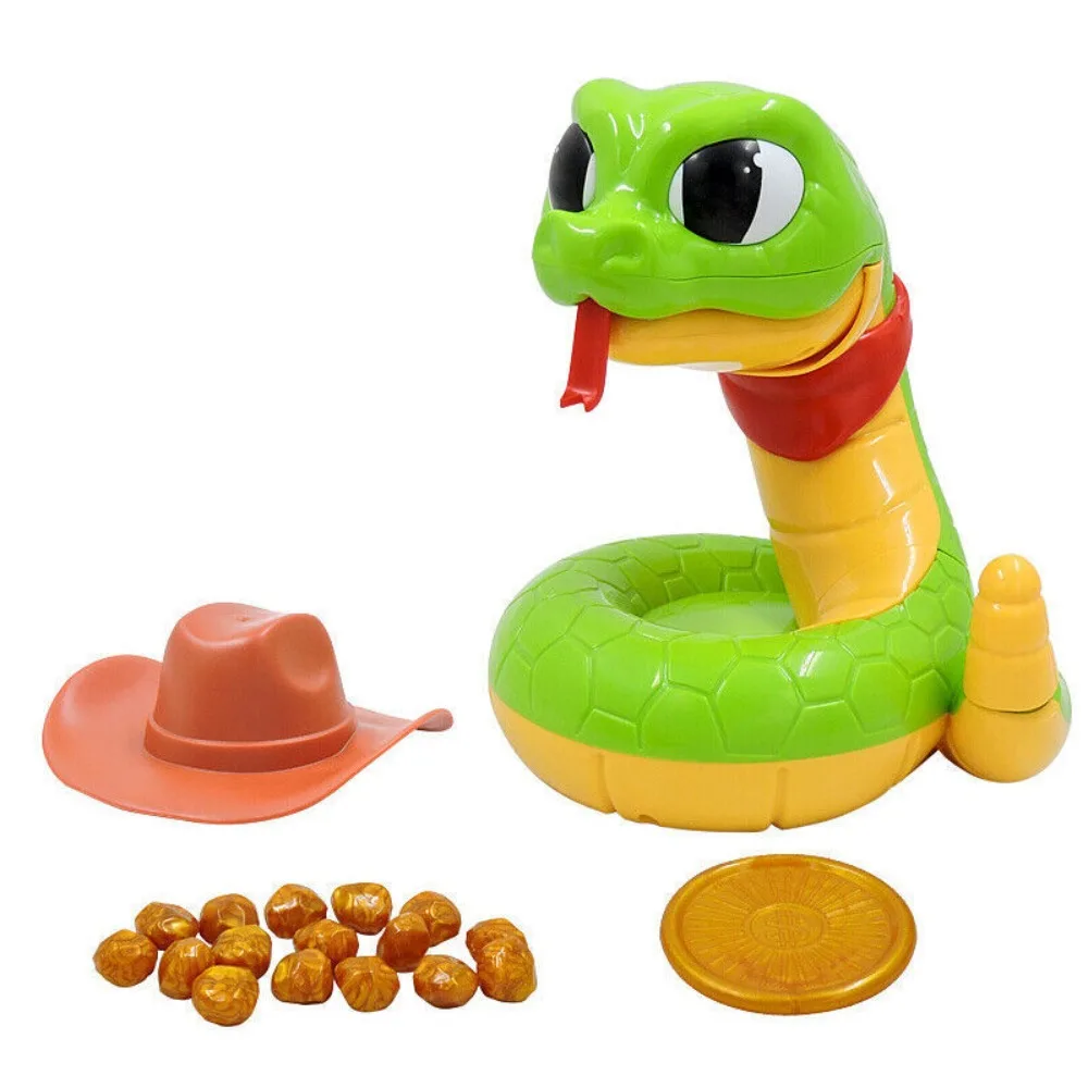 Cartoon Electric Rattlesnake Toys Snake Head Pop-up Snake for Children Toys