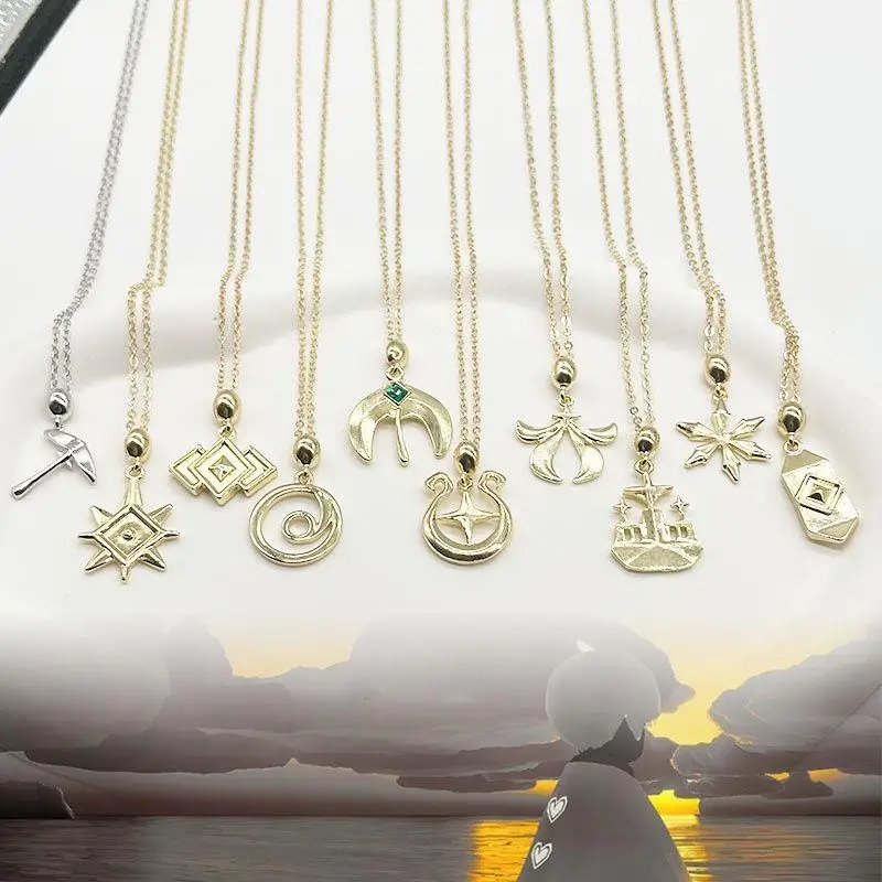 

Ожерелье «Небо с играми: «Детский светлый сезон», воротник-подвеска из 2D сплава для косплея, мужские и женские ювелирные подарки