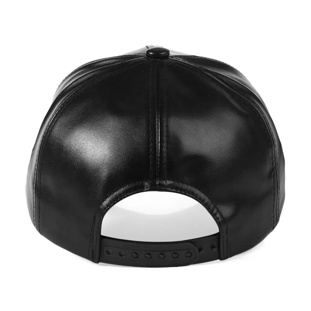 Casual Outdoor Sports Leather Baseball Caps Autumn Winter Adjustable Thermal Hats Hip Hop Dad Hats for Men Women