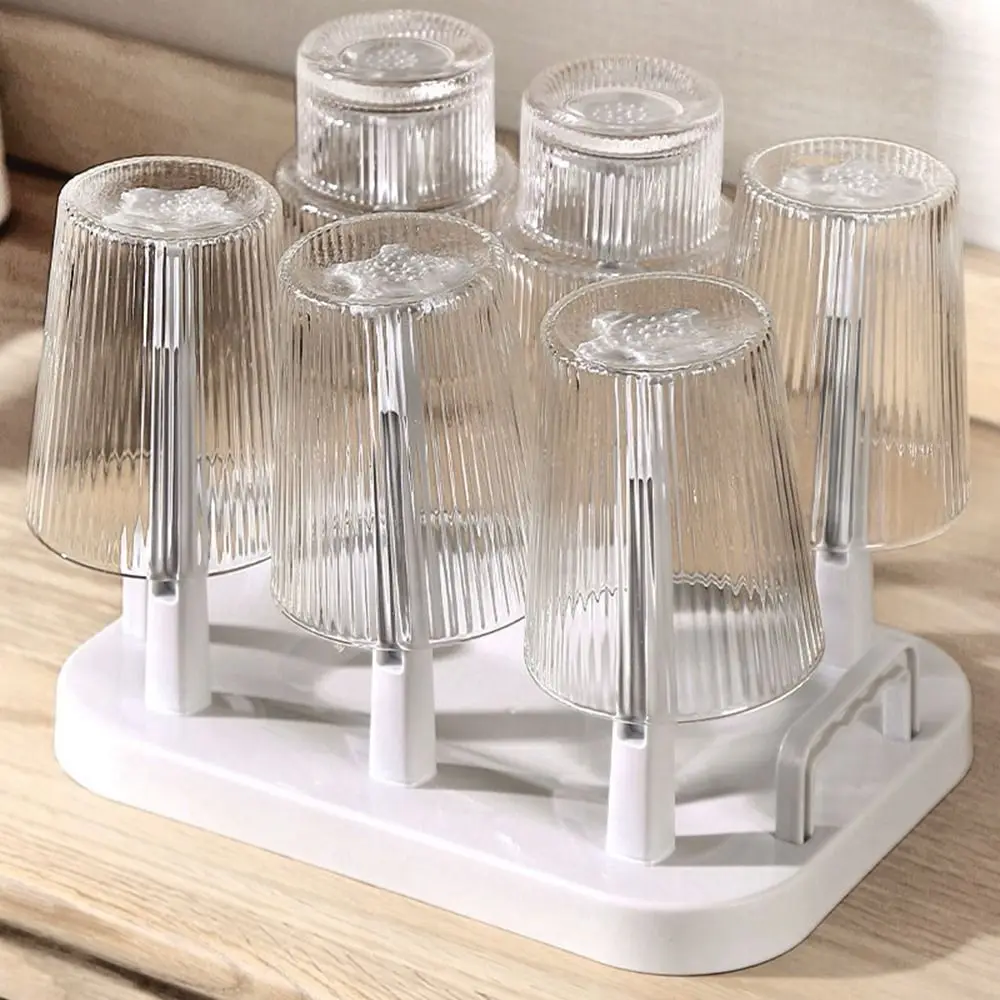 Glass Cup Storage Rack For Water Mug Draining Drying Organizer Drain Holder Stand Useful Home Kitchen Supply