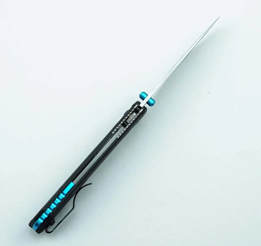 LEMIFSHE Blue Hard Box BM535-3 Folding Knife S90V Blade Carbon Fiber Handle Outdoor Camping Safari Survival Kitchen EDC Tools
