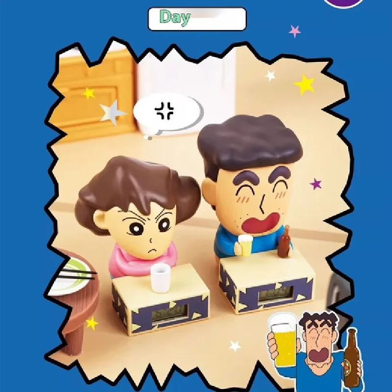 Spot echte Mai en Xiaoxin blinde doos Kasugabe-serie mini-wekker trendy speelgoedornamenten studentencadeau