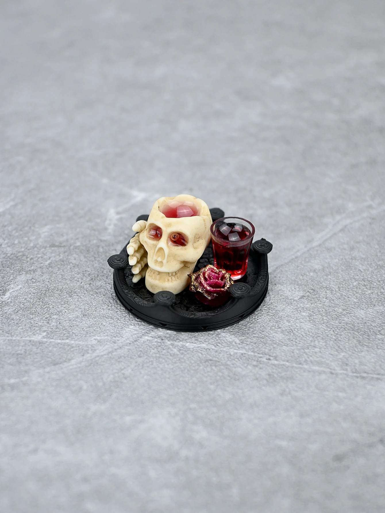 Eine Miniatur-Skelett-Szenendekoration, geeignet für Halloween- und Osterpartys, 1/6, 1/12 Puppenhaus, Fotografie-Requisiten, Mikro-Landschaftsdekorationen, Miniaturen, kleine Geschenke, Werbegeschenke, Heimdekorationsfiguren – Detail 3