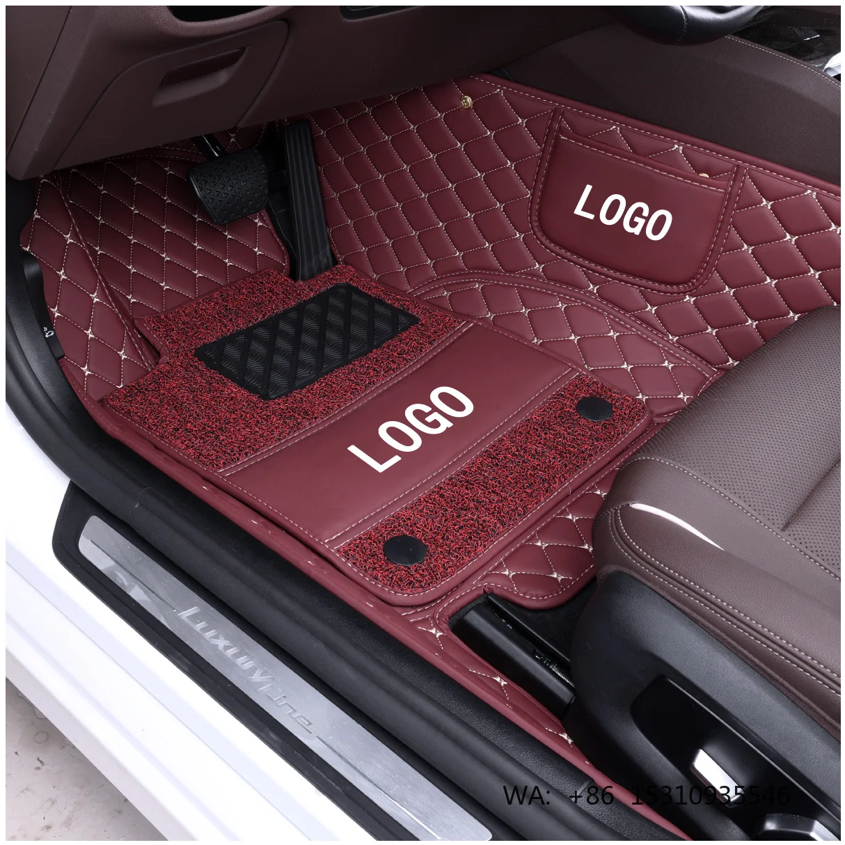 3D 5D Custom Luxury Leather Floor Mats All-Season Full Surround Universal Auto Interior Easy Clean Odorless Interior Accessories