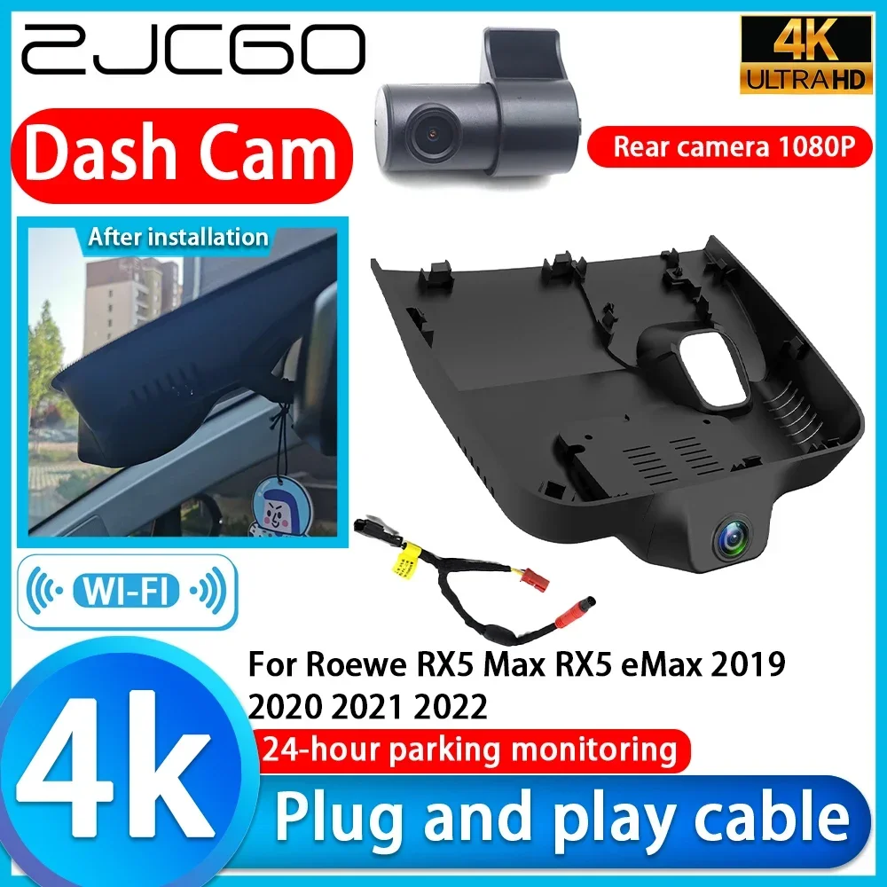 ZJCGO Video Recorder 4K UHD Plug and Play DVR Dash Cam for Roewe RX5 Max RX5 eMax 2019 2020 2021 2022