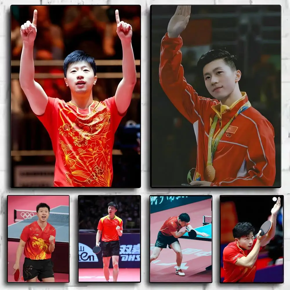 Ping-pong Player Ma L-Long Poster Art HD Art Sticky Wall Waterproof Home Living Room Bar Decoration