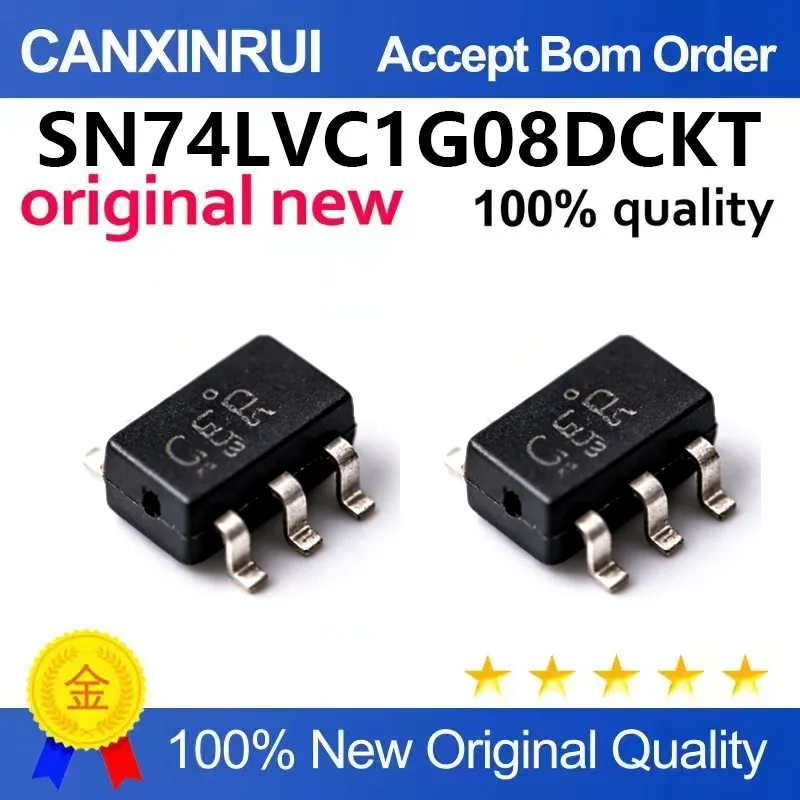(5pcs-100pcs)SN74LVC1G08DCKR Original Genuine TSSOP5 Logic IC Gate and Inverter SN74LVC1G08DCKT