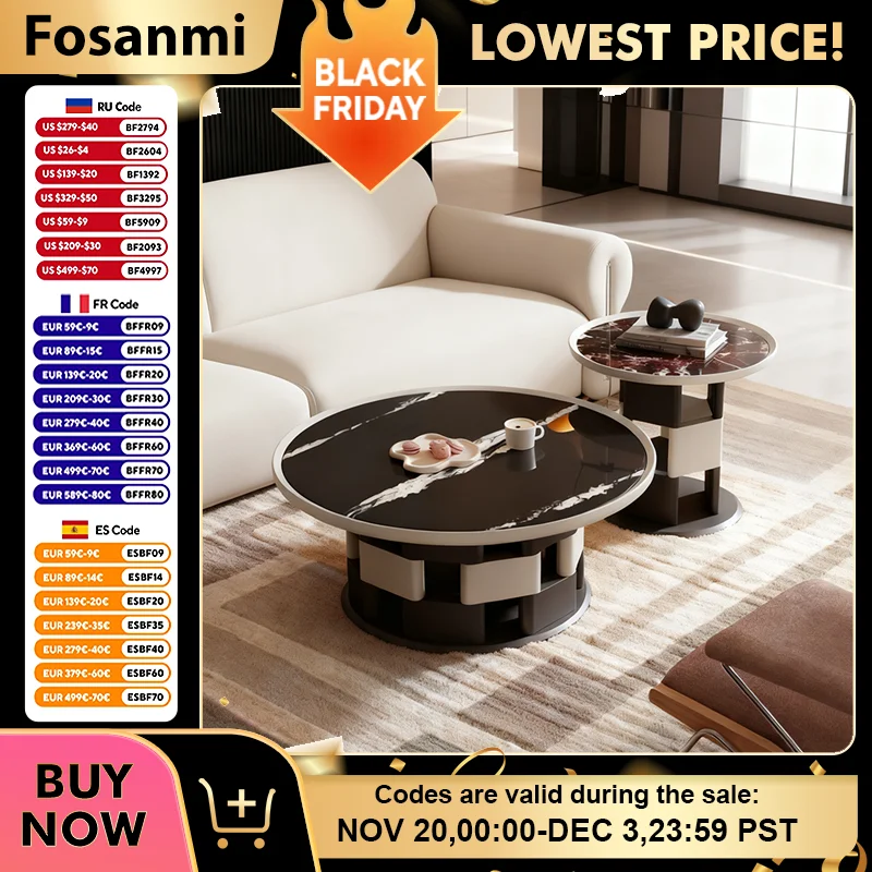 

Minimalist Coffee Table Sets Round Creative Coffee Tables Combination Home Side Table Modern Living Room Center Tables Furniture