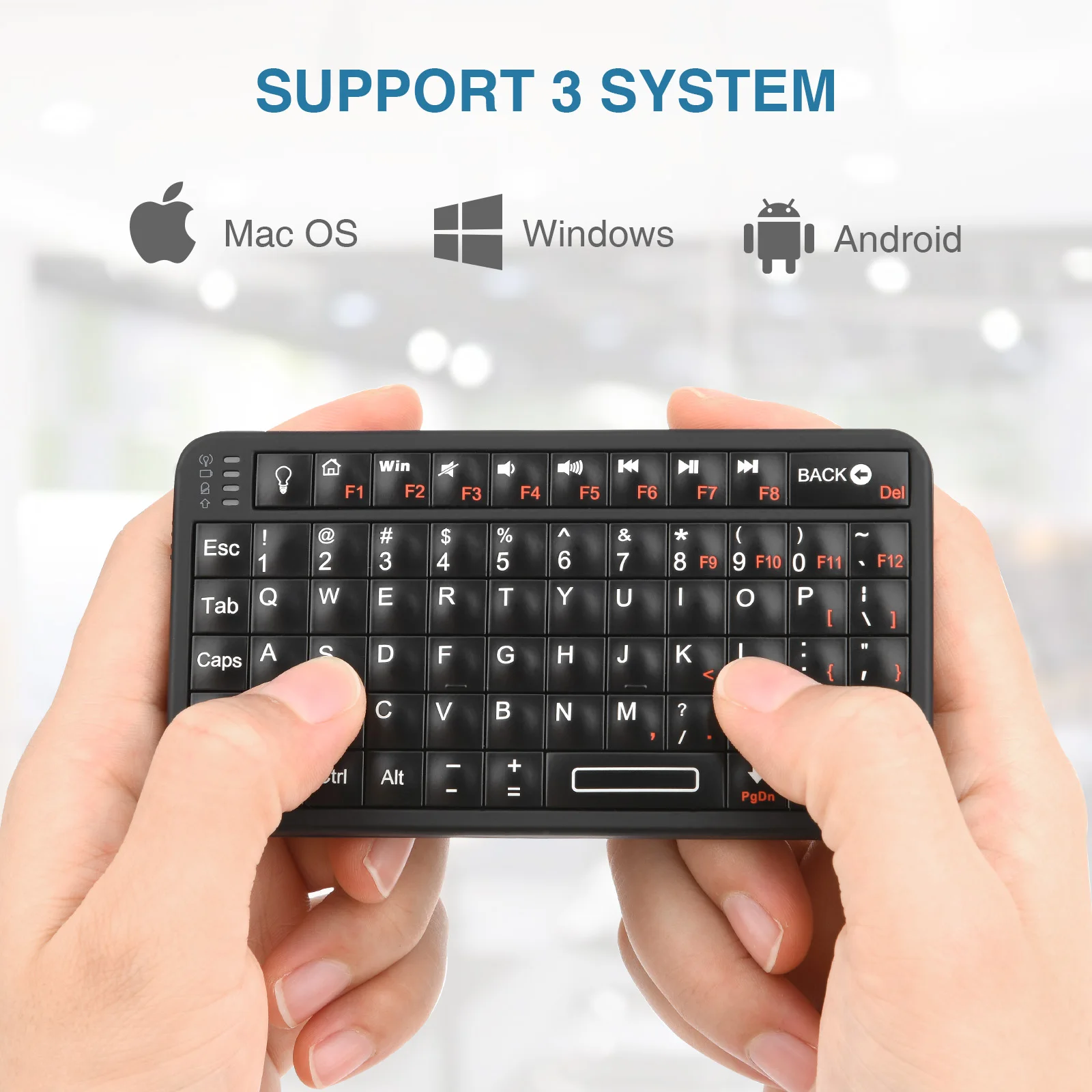 Rii 518BT Bluetooth Keyboard Mini Wireless Keyboard Mouse Remote Touchpad For Android TV Box PC