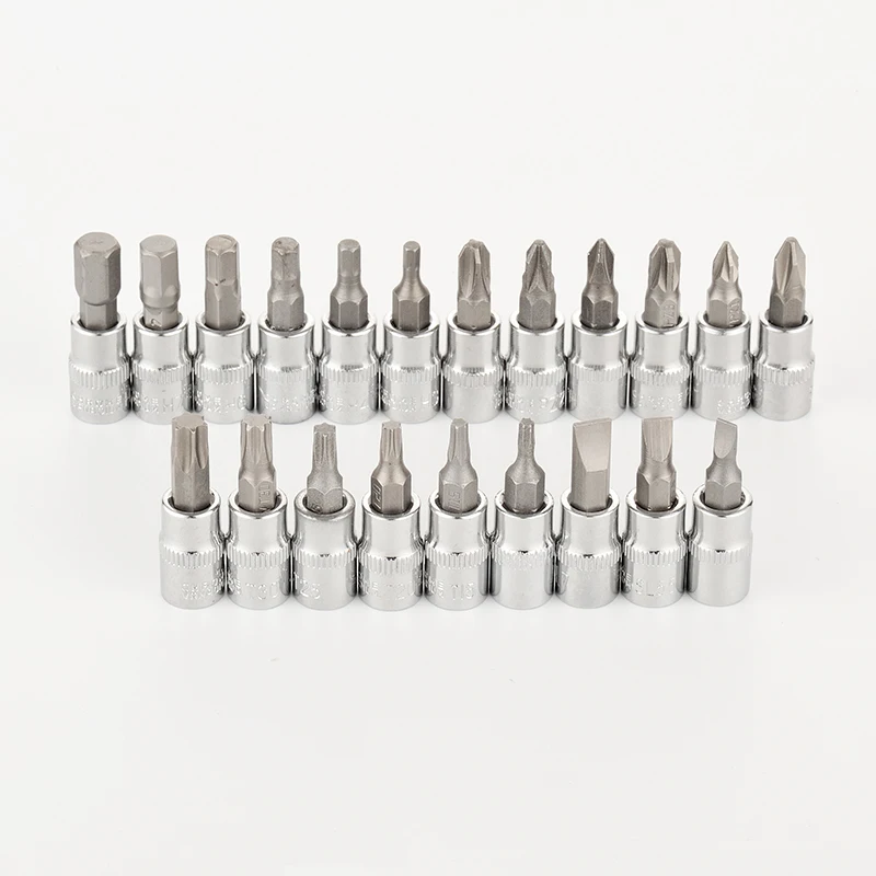 21pcs Torx Bit Socket Set Household Repair Tools 1/4\