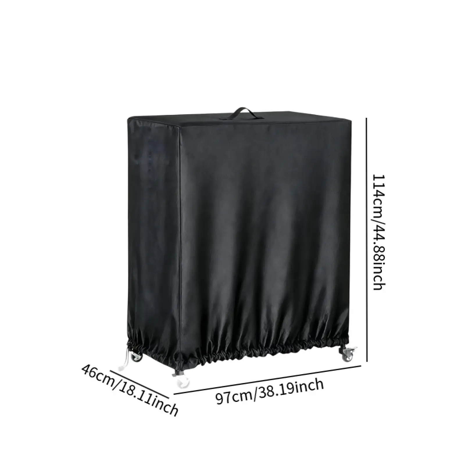 غطاء واقي من الغبار لرف التخزين الثقيل، حقيبة تخزين معدات رياضية مقاومة للغبار من قماش أكسفورد بسحاب للاستخدام المنزلي ولفرق الشباب