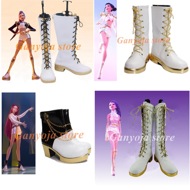 

KPop Demon Hunters Zoey Cosplay Shoes Anime Costume Boots Custom Made Children Shoes Boots
