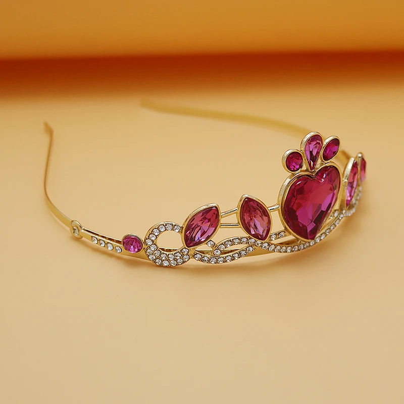 Girl Birthday tiara Crowns Bridal Wedding Hair Accessories Princess Queen Blue Crown Women Party Performance Hair Accessories