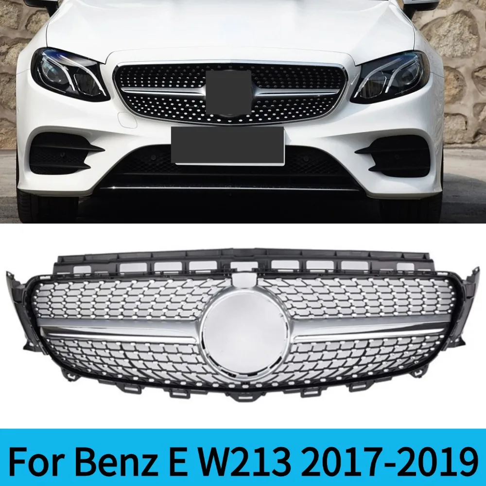 2017-2019 Front Grille Bumper Grill Inlet Mesh Grid Tuning Accessories For Mercedes Benz E W213 C238 A238 E300 E200 E260