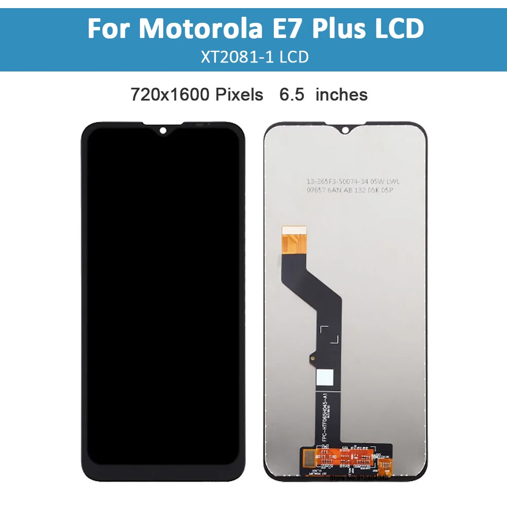 Original lcd for Motorola Moto E7 Plus XT2083 LCD Display with Frame Touch Panel Screen Digitizer For Moto E7Plus LCD XT2081-1