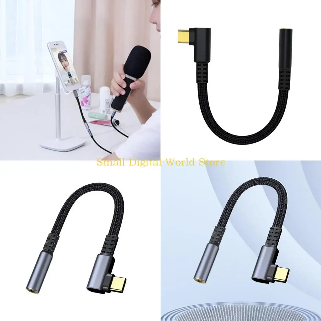 77UB Original USB Type C до 3,5 мм Джек Аудио кабельный кабельный адаптер Aux Adapter Adapter Stereo Sound 77UB Original USB Type C до 3,5 мм Джек Аудио кабельный кабельный адаптер Aux Adapter Adapter Stereo Sound