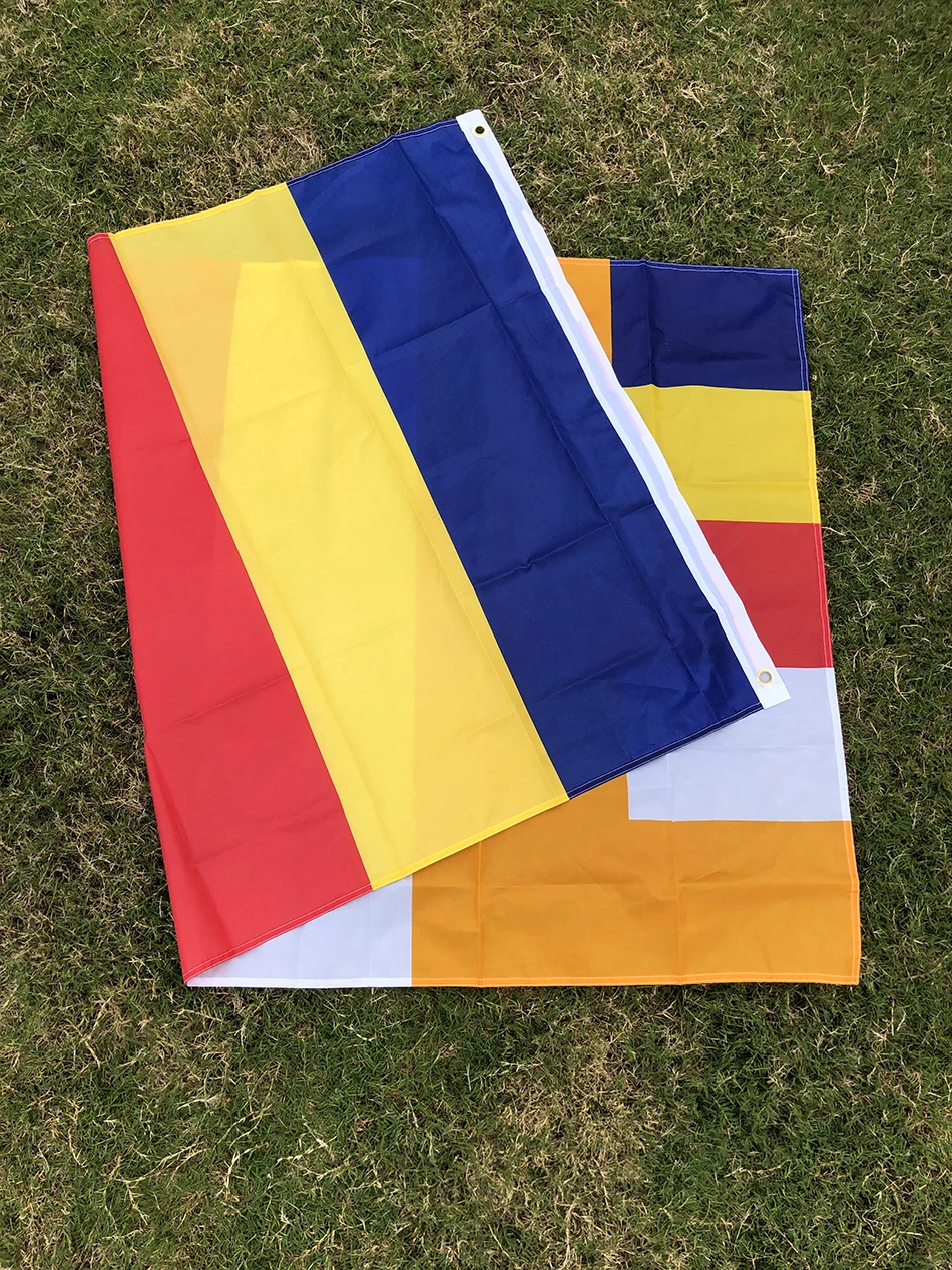 Bandera budista de poliéster para interior y exterior del hogar - imagen 4