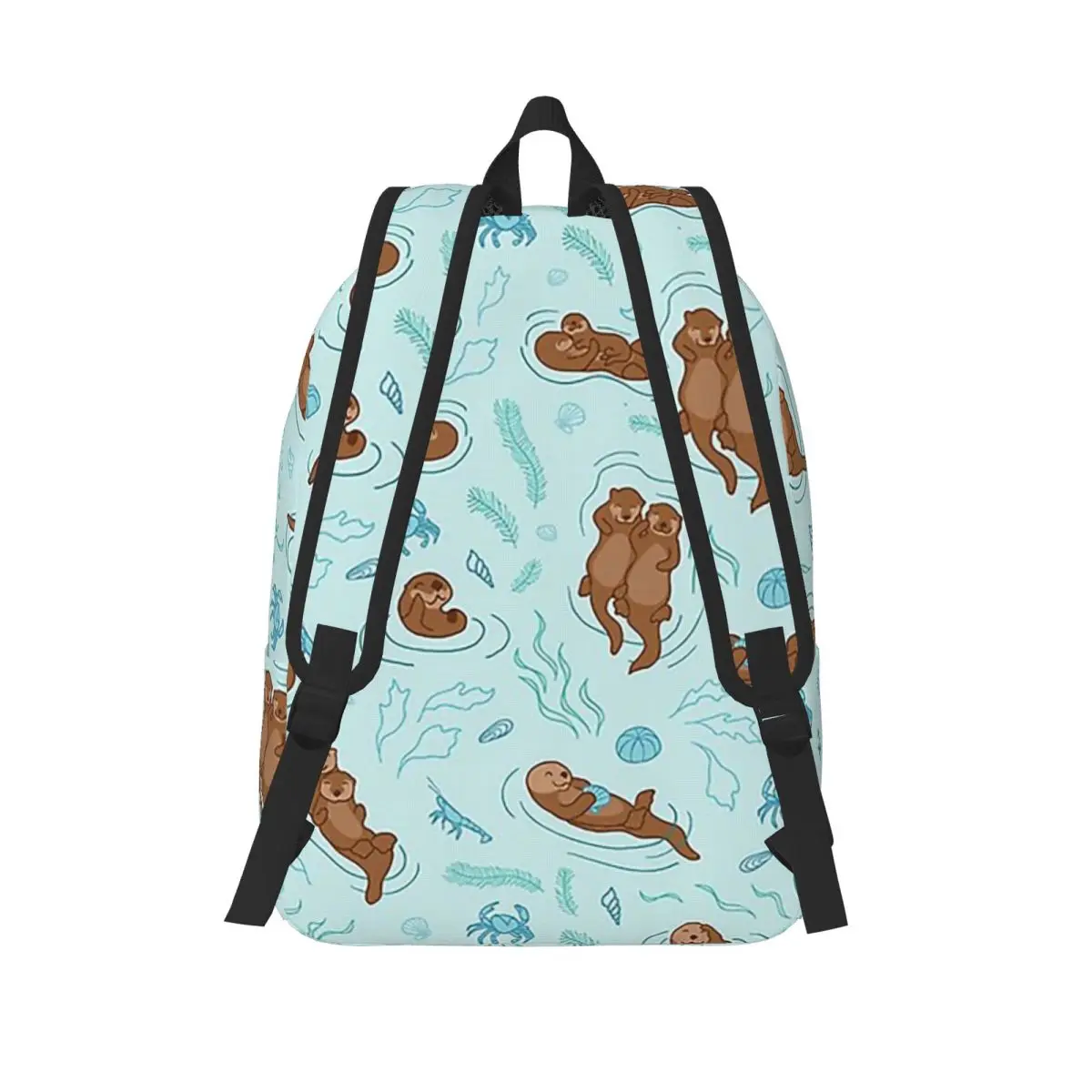 Otter Fun Light Student Backpack School Bag Hiking Travel Daypack for Men Women Fashion Bookbag Shoulder Bags