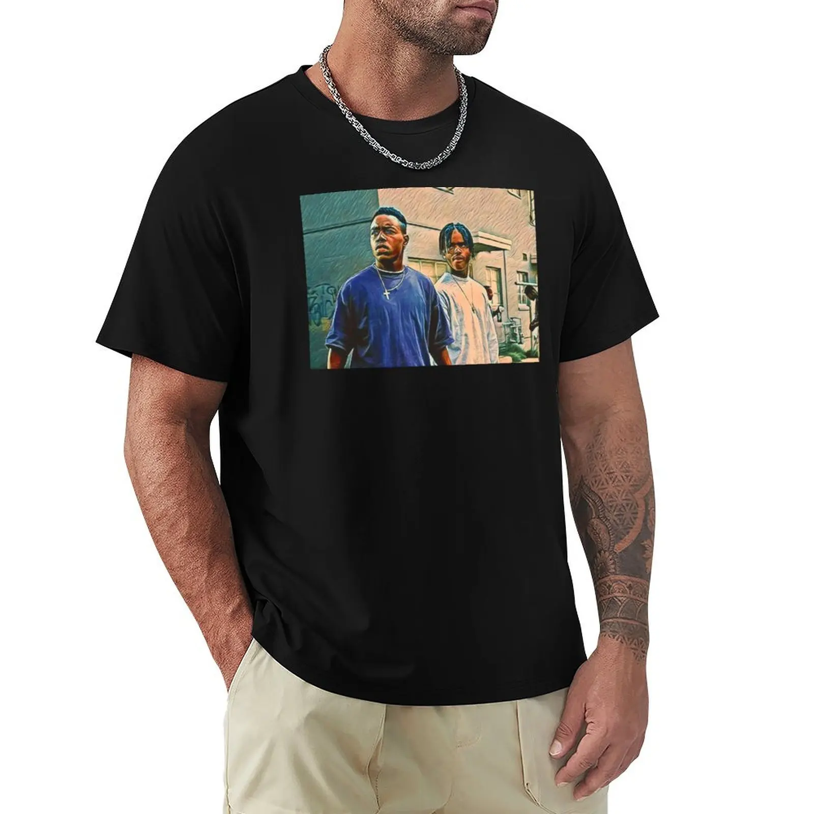Caine and O-Dogg T-Shirt t shirt man casual T-Shirt