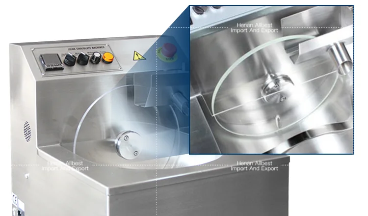 Temperature Adjustable 24kg 30kg Sandwich Machine Coating Fabrication Chocolate Refiner
