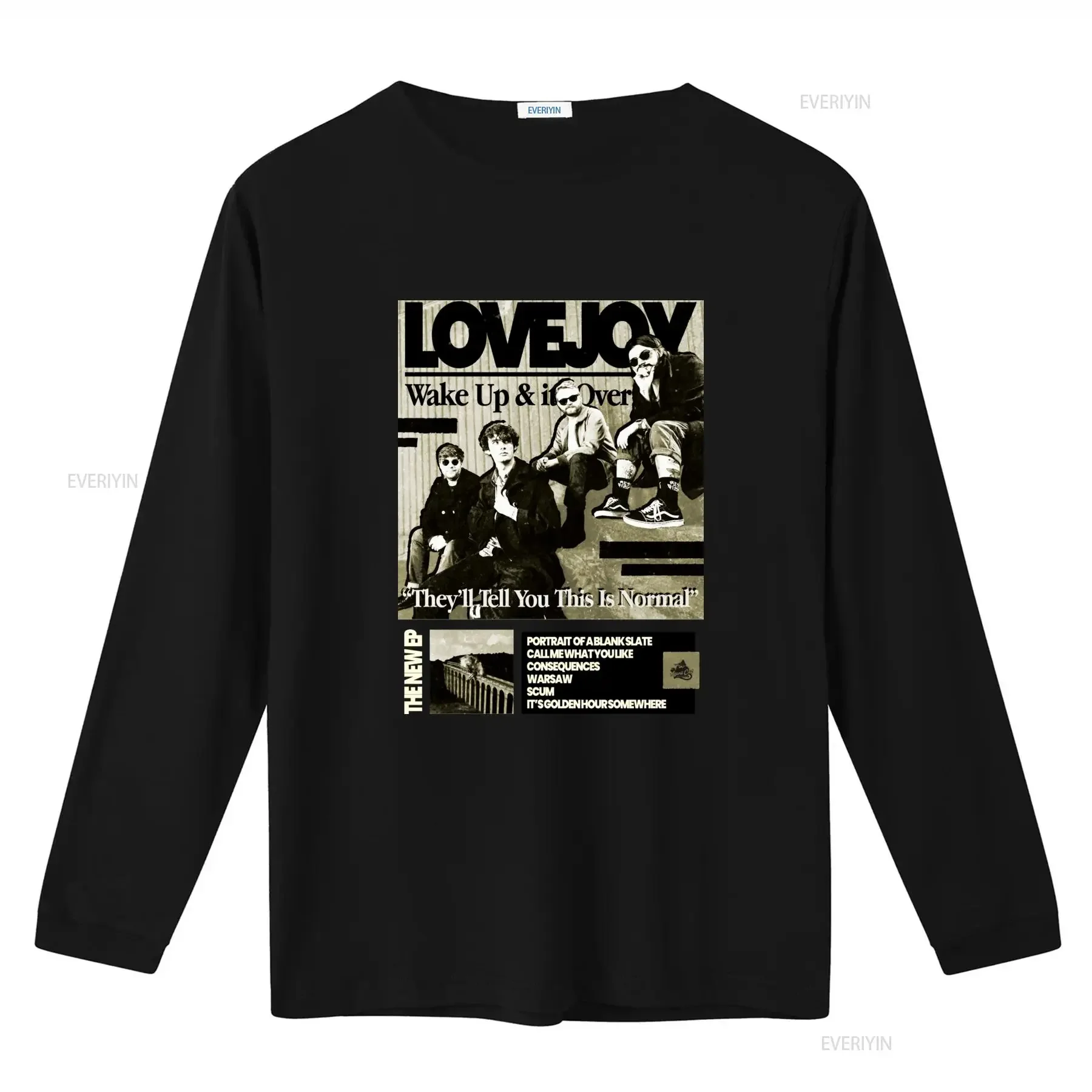Wake Up It's Over Pop Music Lovejoy Band Portrait  T Shirt All Sizes vintage Washed Slightly Stylish Breathable fashion