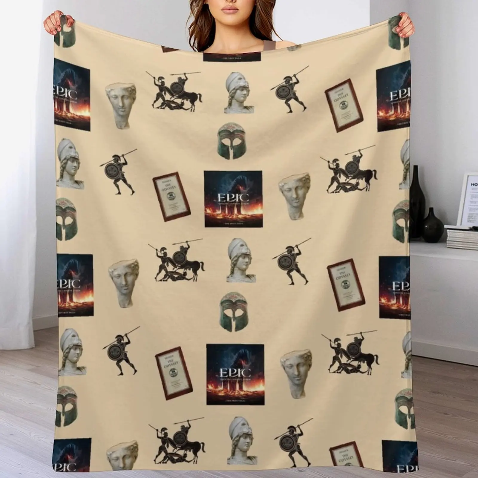 

Epic the musical Troy saga pack Throw Blanket Decorative Beds Flannels Decoratives Quilt Blankets
