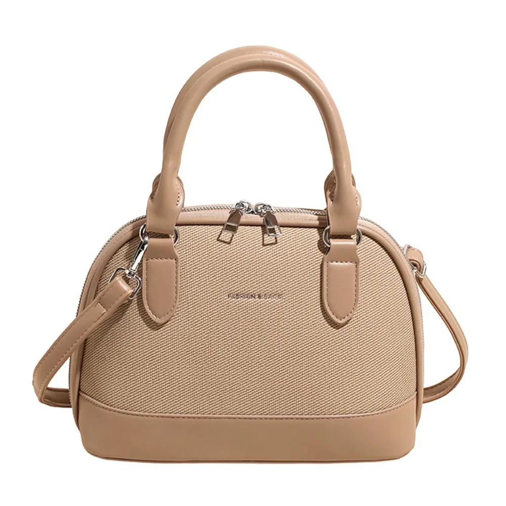 

PU Leather Women Shoulder Bag Korean Style Large Capacity Ladies Crossbody Bag Portable Ins Style Mini Shell Travel Bag Outdoor