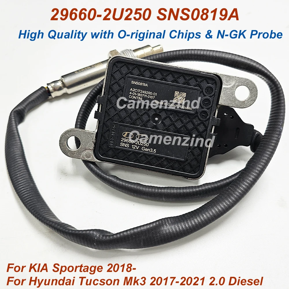 

In Stock Nitrogen Oxide NOx Sensor 29660-2U250 296602U250 SNS0819A For KIA Sportage Hyundai Tucson Mk3 2017-2021 2.0 Diesel