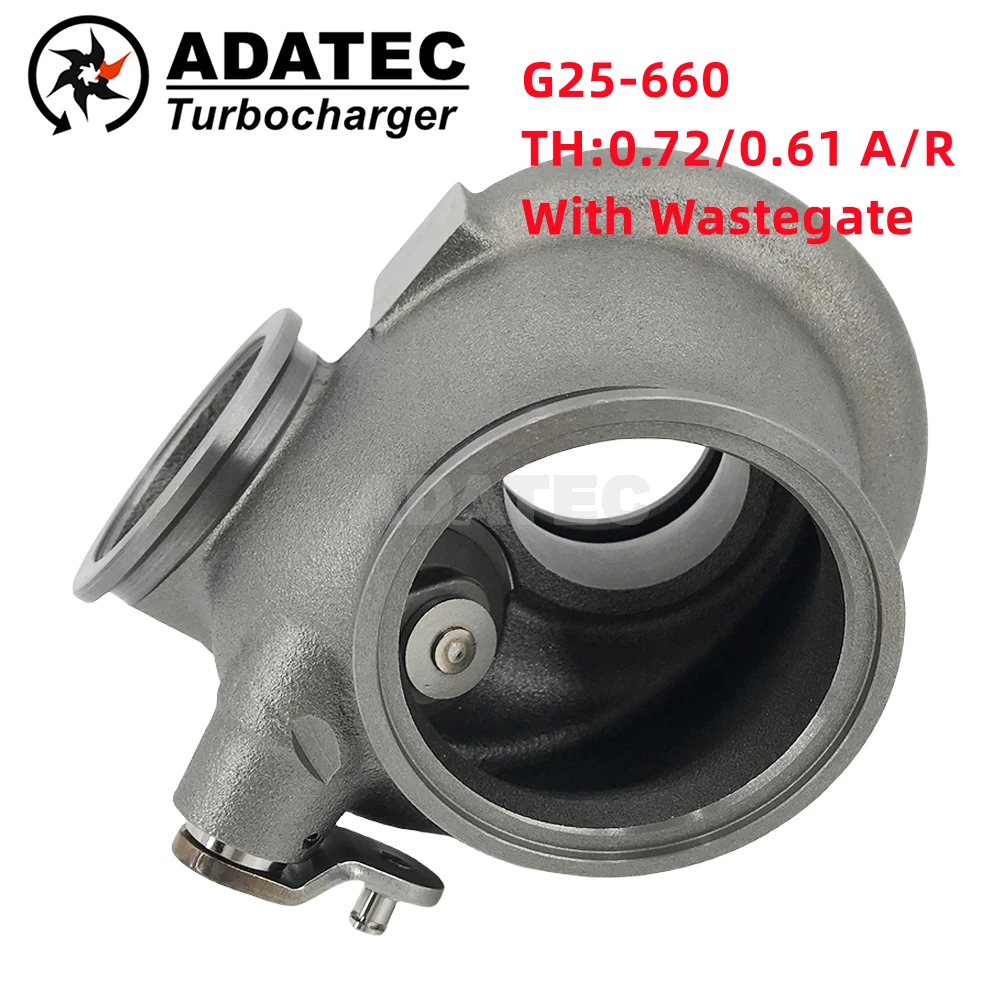 G25 Turbo Exhaust Housing 54/49mm For Garrett Turbocharger G25-660 (A/R 0.72/0.61 Doul V Band) Standar Rotation