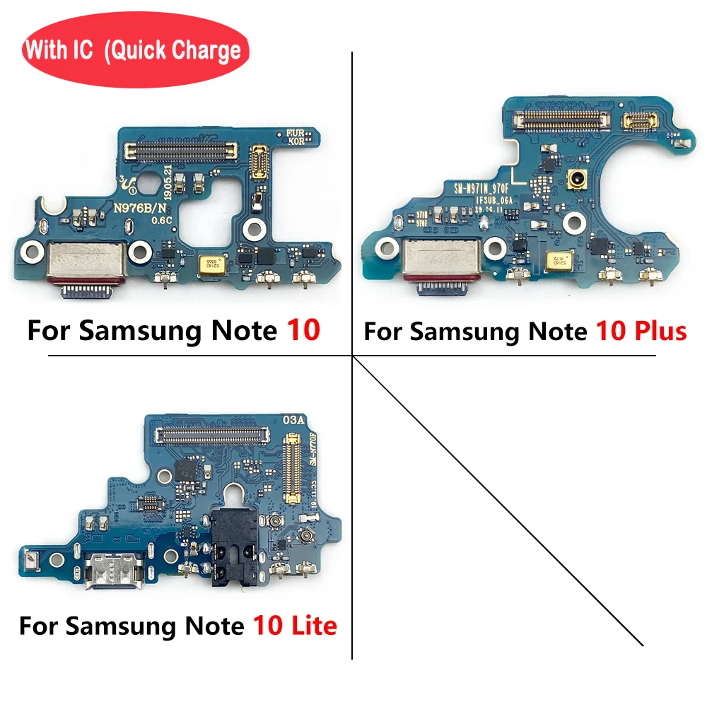 Placa de cargador flexible para Samsung Note 20 Ultra 8 9 10 Plus Lite N970F, conector de puerto USB, Cable de carga Flex