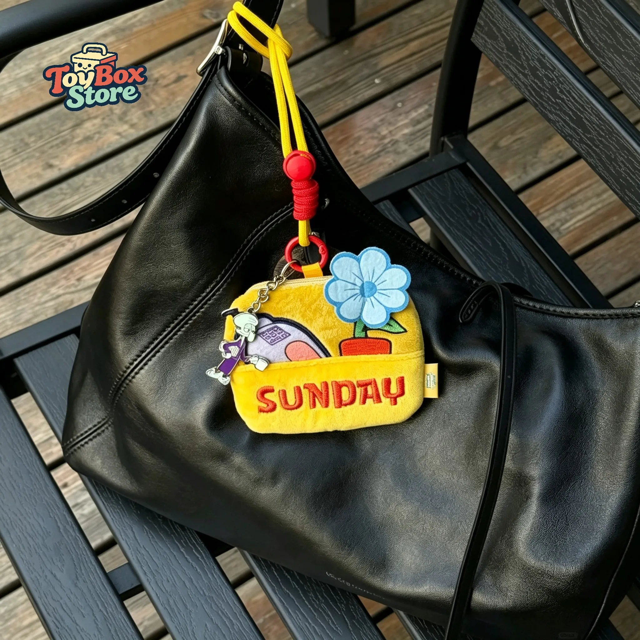 Squidward Plush Cartoon Blind Box Coin Purse VGT Daily Life Series Portable Zipper Earphone Pouch Hand Strap Bag Creative Gift