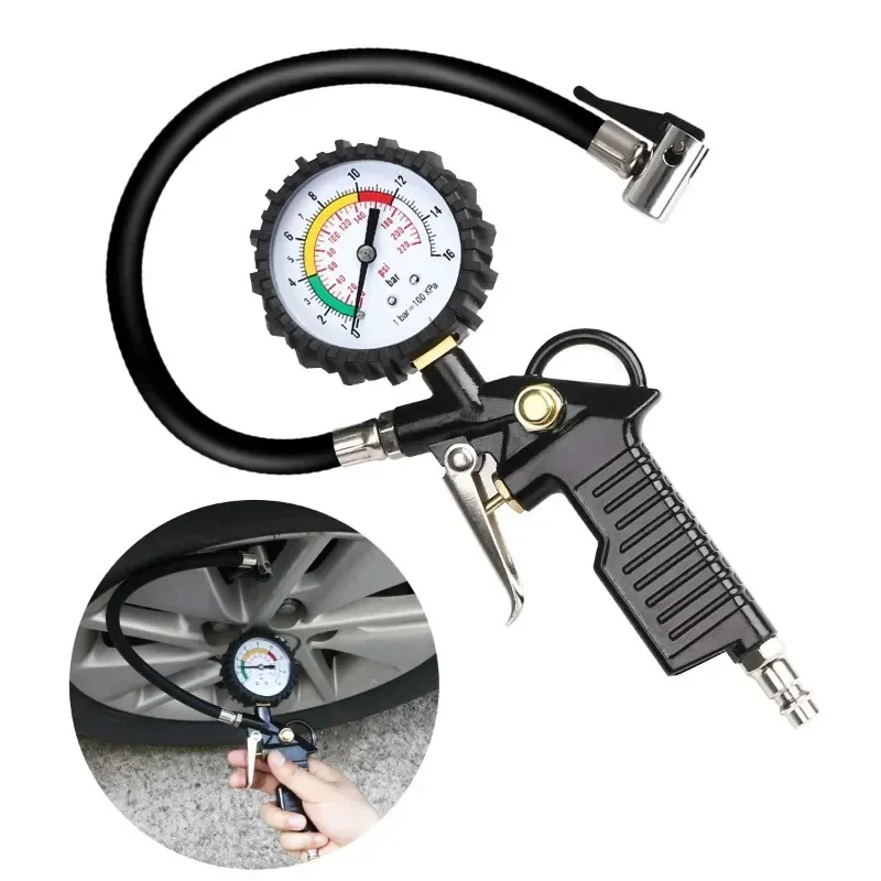 Digital Display Car Inflation Pump: 220PSI Portable Inflation Pump, Car Tire Pressure Detection Inflation Gun