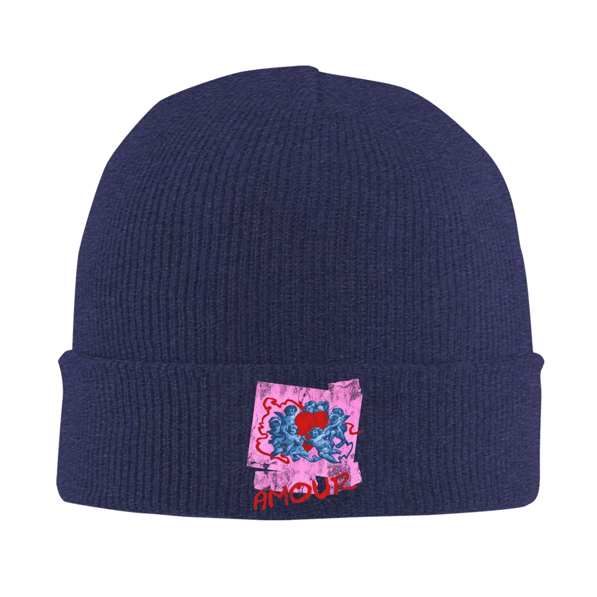 Amour Cherub Vintage Beat It 1980s Love Dance Beanie Hats  Bonnet Hats Female Male Casual Outdoor Sport Knit Hat Warm Soft Caps