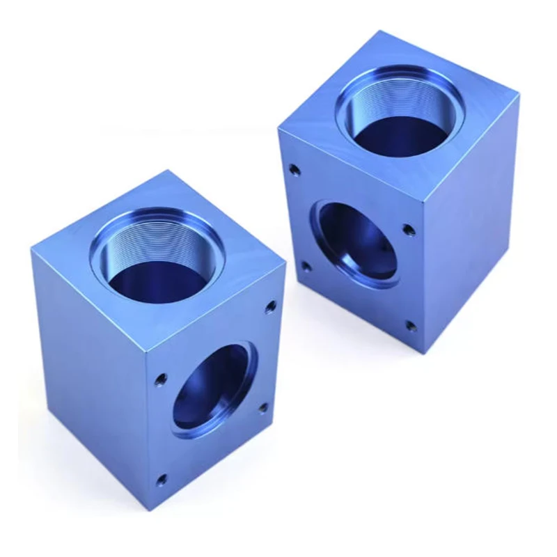 

Обрабатывающий центр с ЧПУ Изготовленные на заказ детали фрезерного блока из анодированного алюминия с ЧПУ