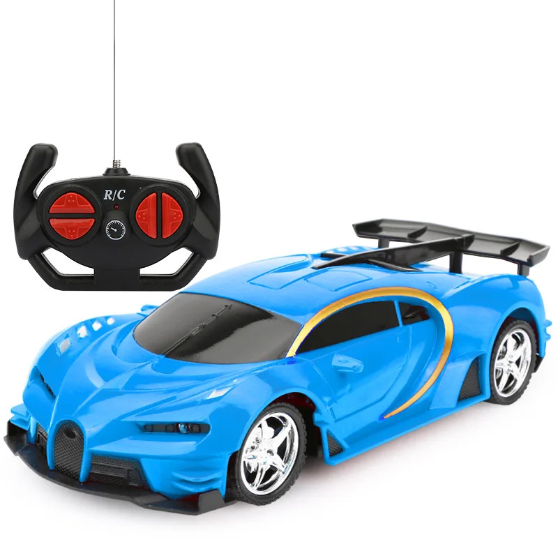 RC Cars 1:18 Simulation Four-way Bugatti Children\'s Toy car Anti-fall Anti-collision Charging Toy Sports Car Children\'s Gift