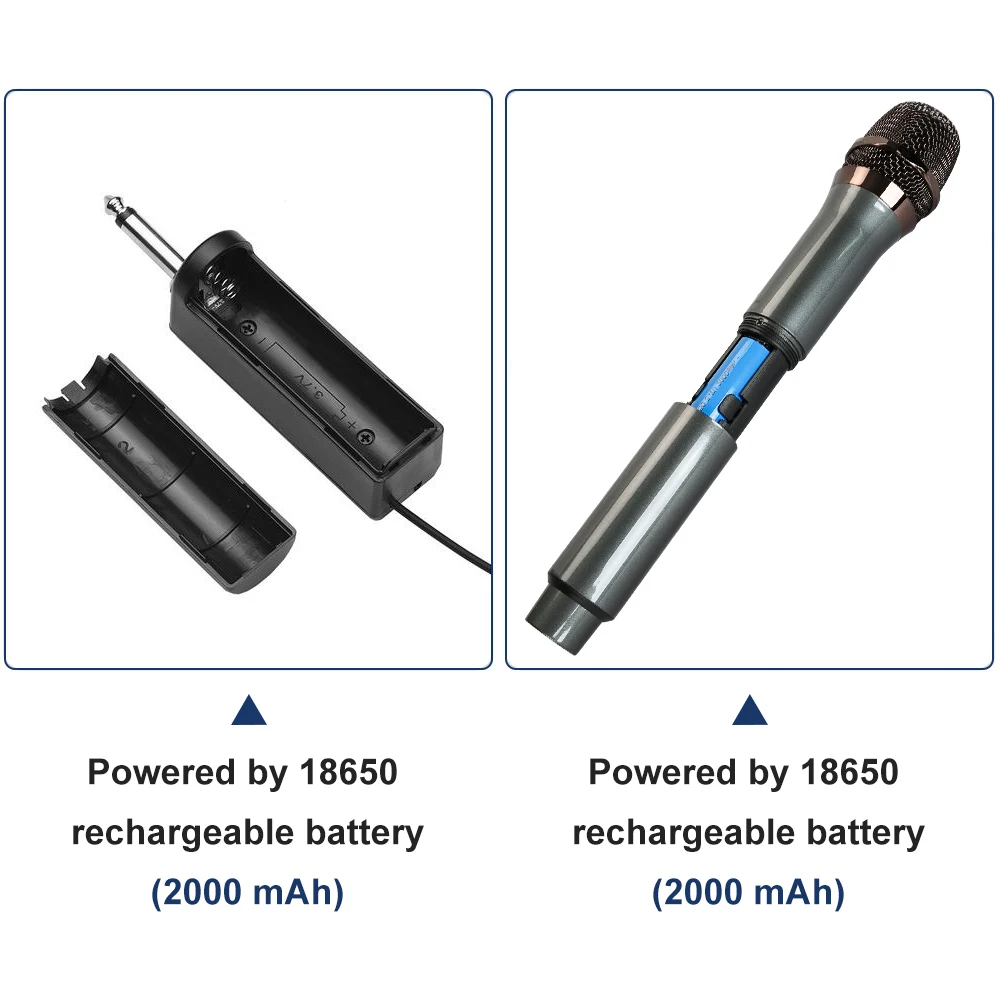 WN108 One Drive Two Microfono wireless per studi di registrazione Karaoke Discorsi sul palco Performance di matrimonio Trasmissione in diretta Hip