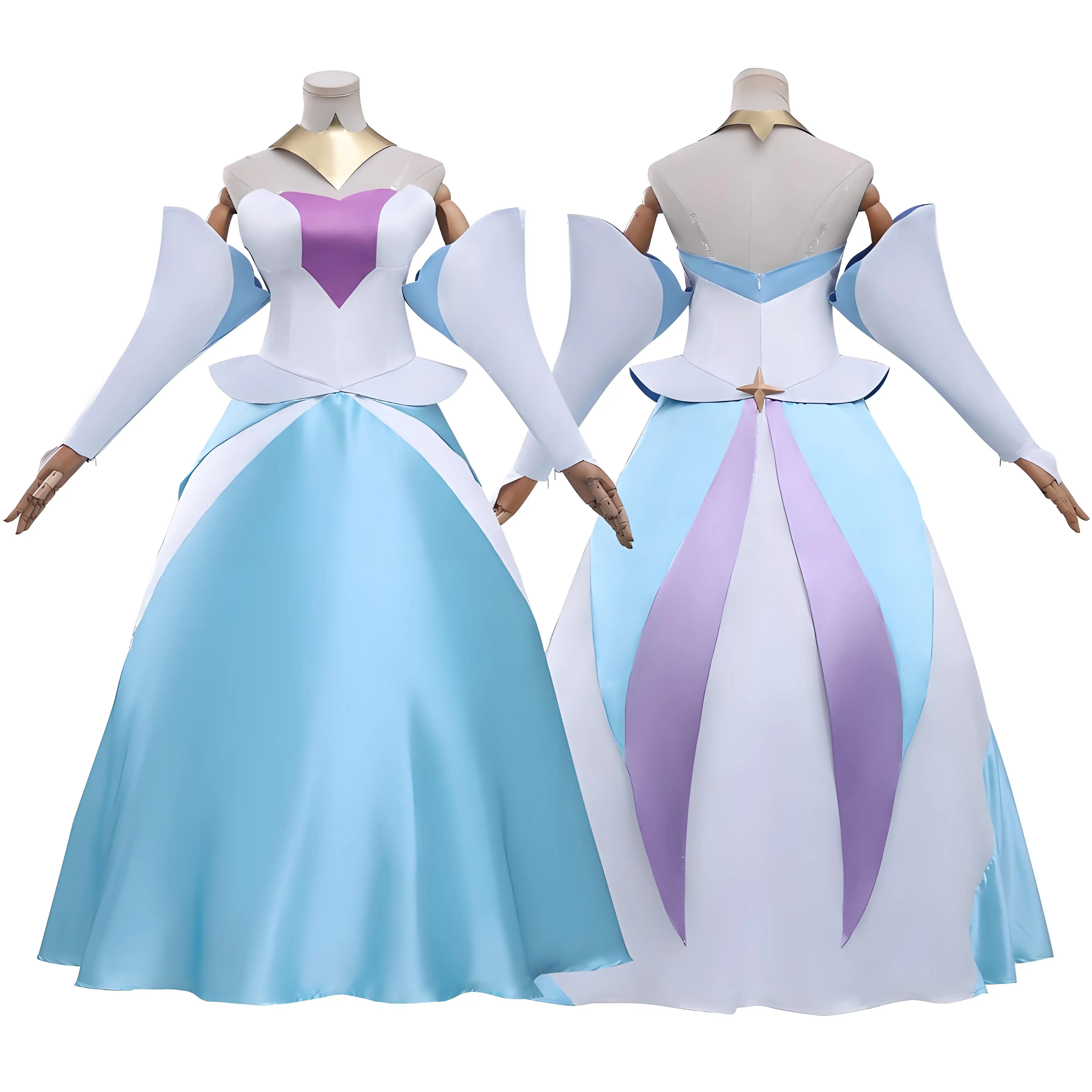 

Guinevere Knights Cosplay Costume Women Blue Princess Dress Fantasia Halloween Party Cosplay Gown Custom Made
