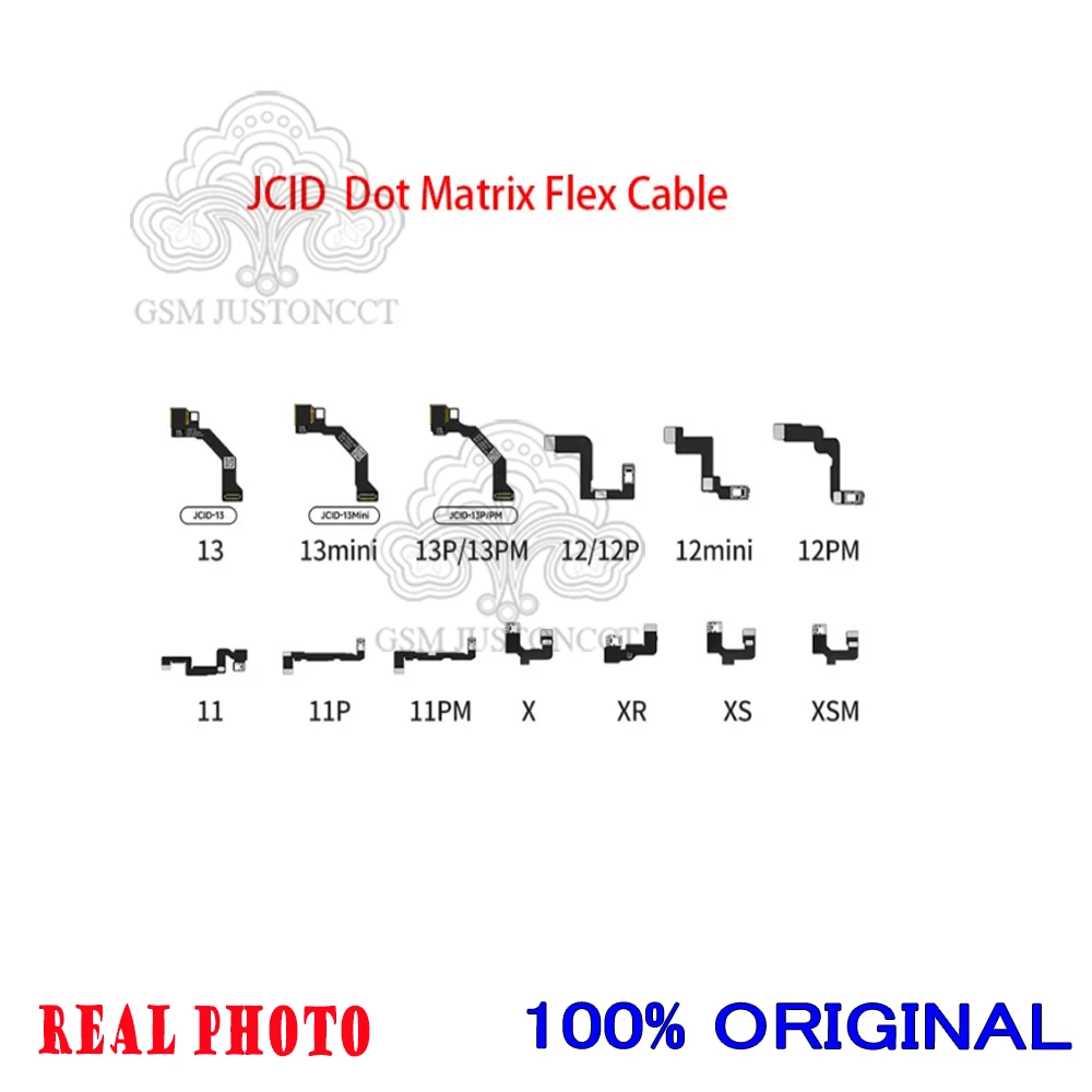 JCID JC V1SE Dot Matrix Flex Cable for iPhone X-13 Series, Dot Projector, Read and Write, Face ID Repair, Flex Cable Tools