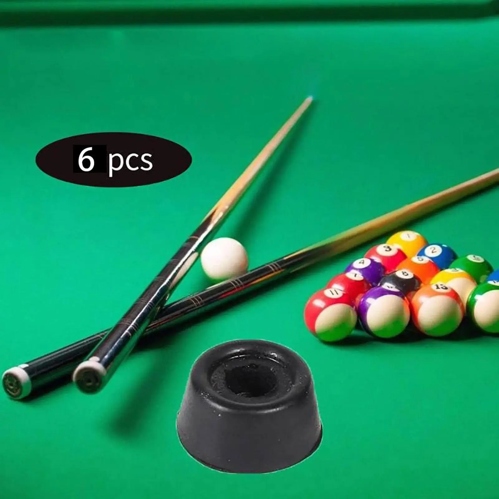 Billiard Cue Tail Cover Protection Pad Environmentally Friendly Rubber Plug for Cue Repair and Support