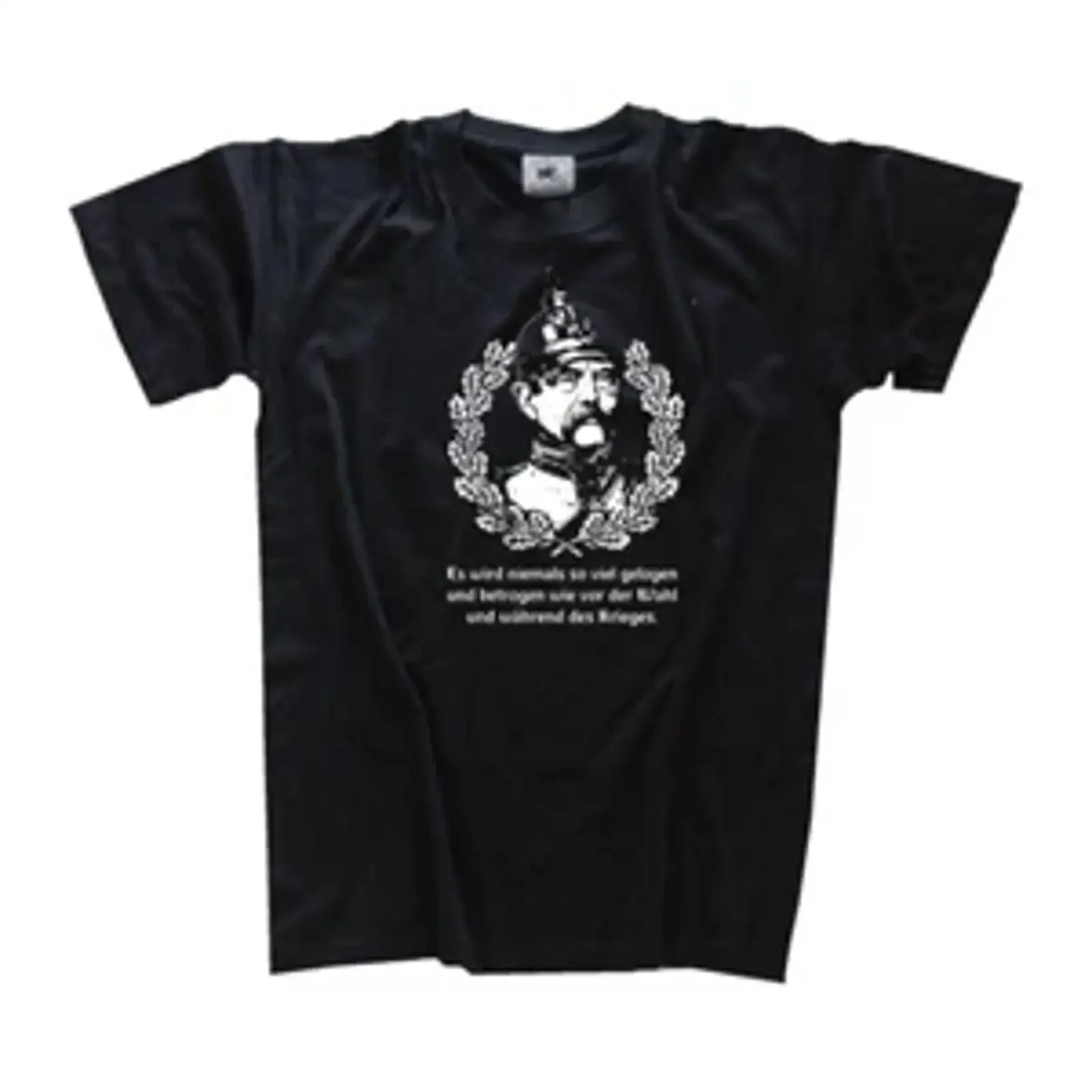Bismarck there will never be so much lying and cheating T shirt vintage Washed Breathable graphic Versatile designer clothes