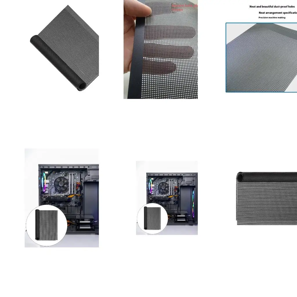 

PC Case Dust Mesh Filter 35x100cm PVC Dustproof Plastic Dust Filter Cover PC Mesh Grill Computer Cooling Fan Dust A4WF