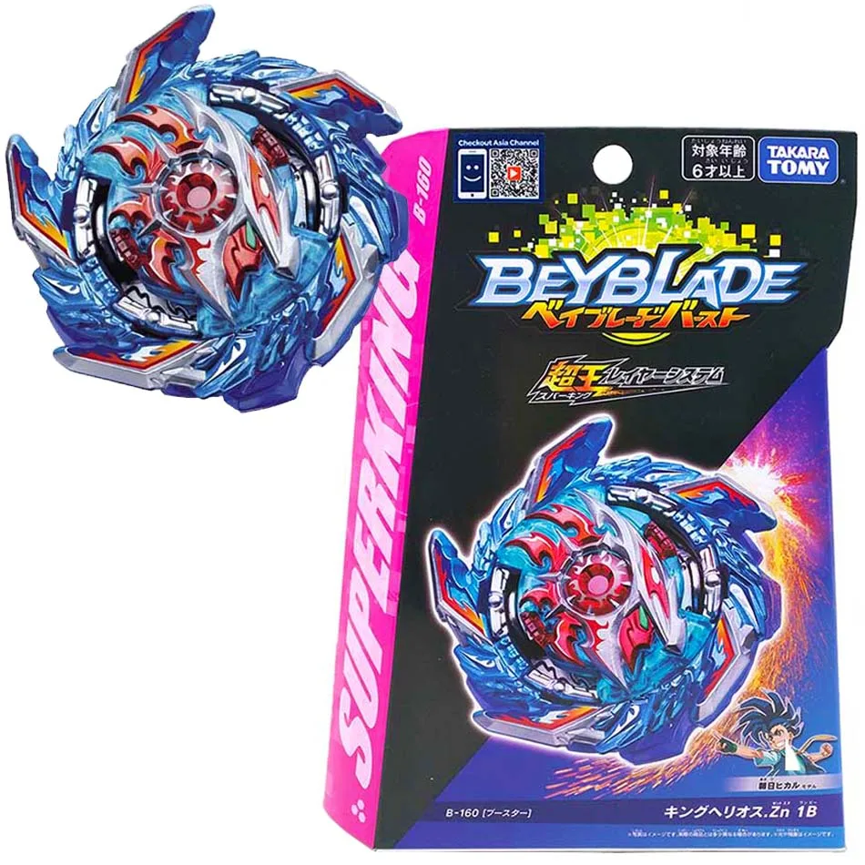 Original Takara Tomy Beyblade Burst B-160 Booster King Helios .Zn 1B